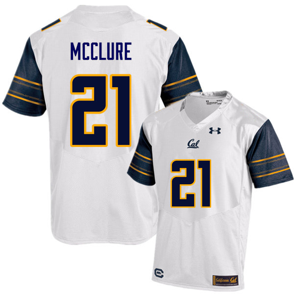 Men #21 Stefan McClure Cal Bears (California Golden Bears College) Football Jerseys Sale-White
